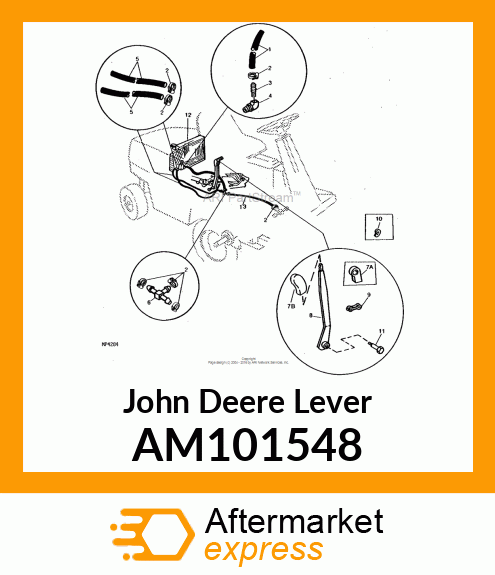 LEVER, WELDED INNER AM101548