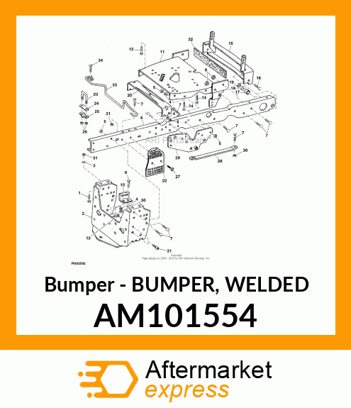 Bumper - BUMPER, WELDED AM101554