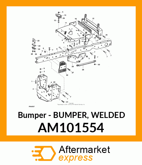 Bumper - BUMPER, WELDED AM101554