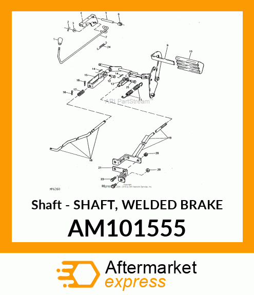 Shaft - SHAFT, WELDED BRAKE AM101555