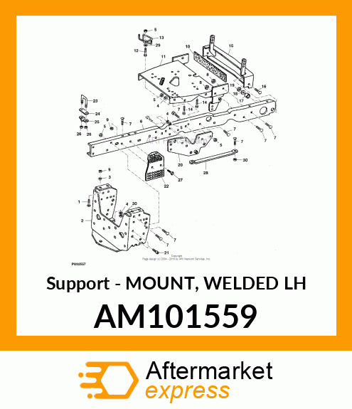 Support - MOUNT, WELDED LH AM101559