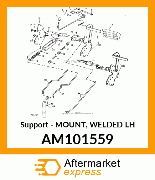 Support - MOUNT, WELDED LH AM101559