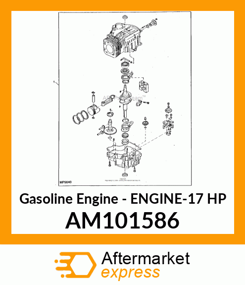 Gasoline Engine - ENGINE-17 HP AM101586