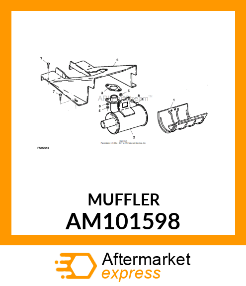 Muffler AM101598