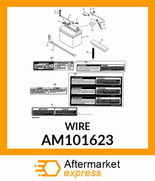 CABLE, SOLENOID AM101623