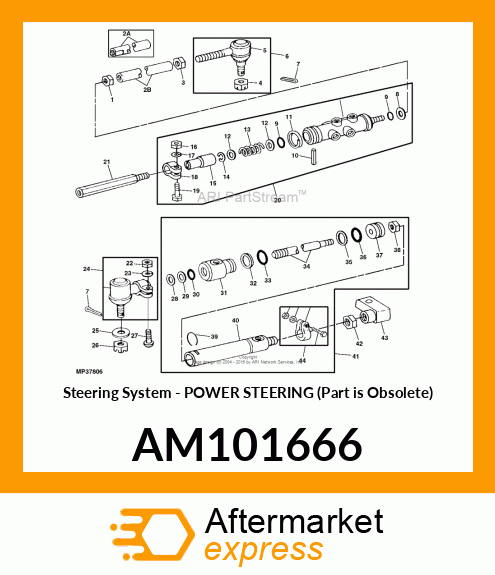 Steering System - POWER STEERING (Part is Obsolete) AM101666