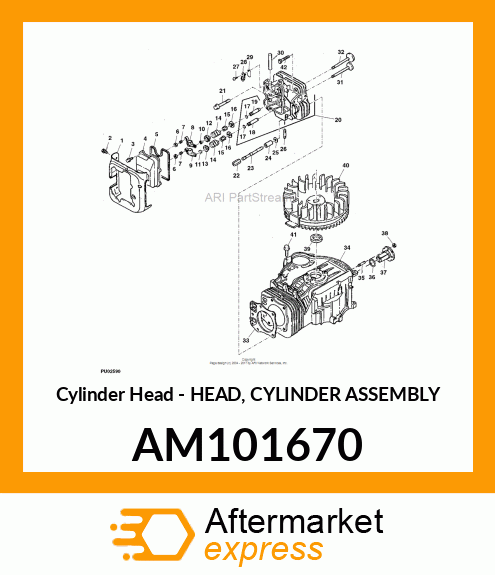 Cylinder Head - HEAD, CYLINDER ASSEMBLY AM101670