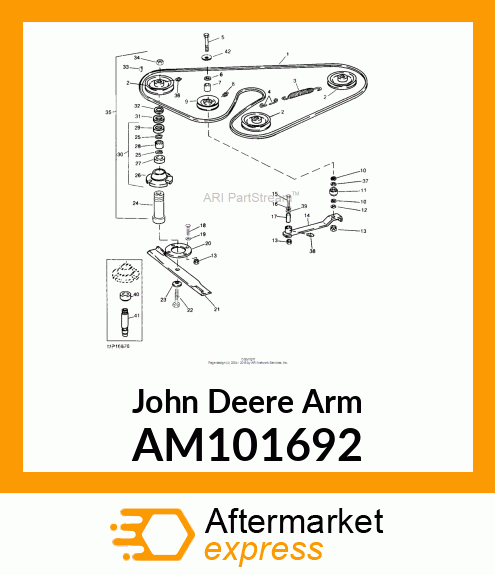 ARM, WELDED IDLER AM101692