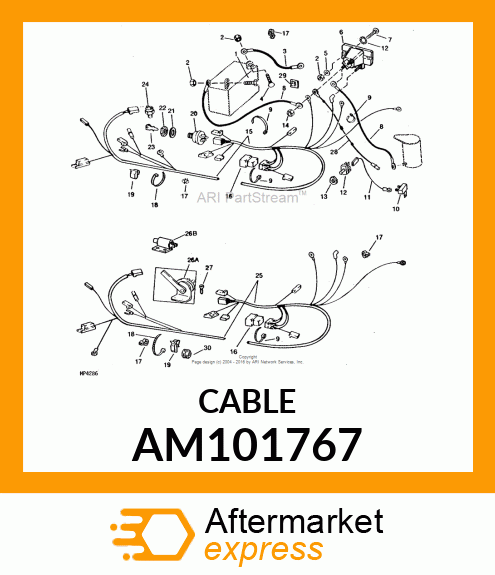 CABLE, BATTERY GROUND AM101767