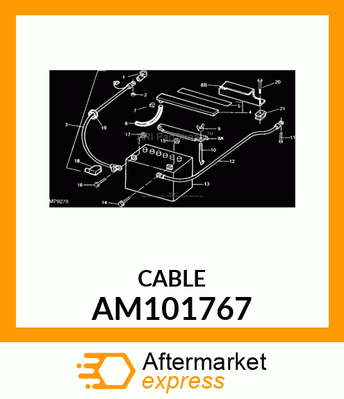 CABLE, BATTERY GROUND AM101767