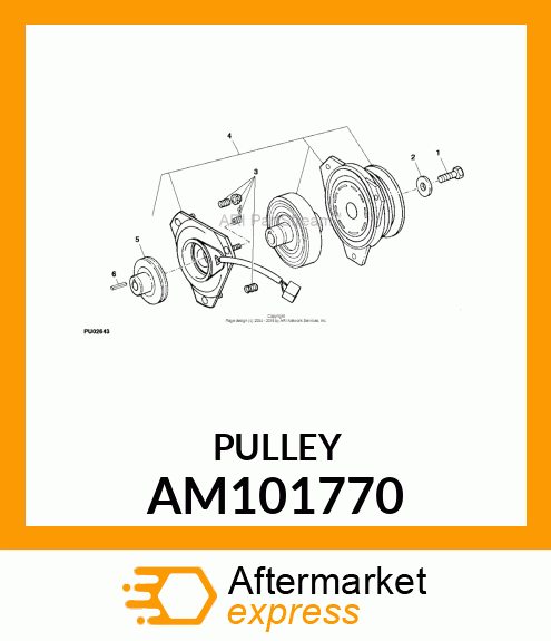 SHEAVE, ENGINE CRANK AM101770