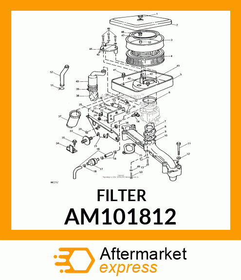 FILTER, AIR AM101812