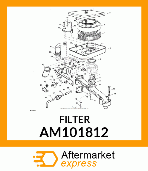 FILTER, AIR AM101812