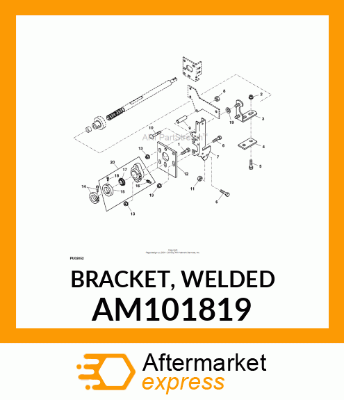 BRACKET, WELDED AM101819