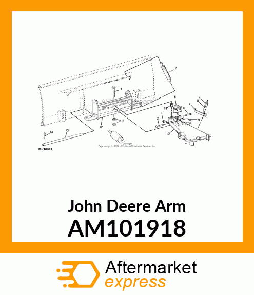 ARM, ARM, WELDED PIVOT AM101918
