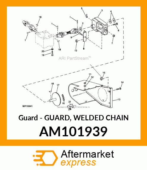 Guard - GUARD, WELDED CHAIN AM101939