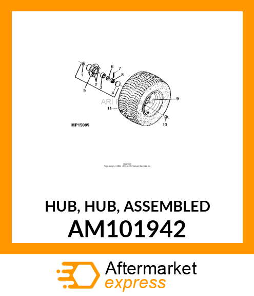 HUB, HUB, ASSEMBLED AM101942