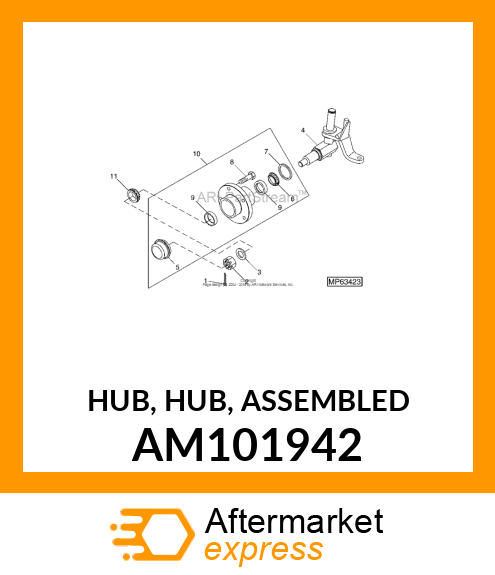 HUB, HUB, ASSEMBLED AM101942