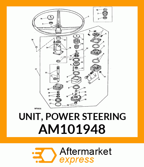 UNIT, POWER STEERING AM101948