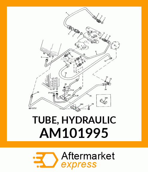 TUBE, HYDRAULIC AM101995
