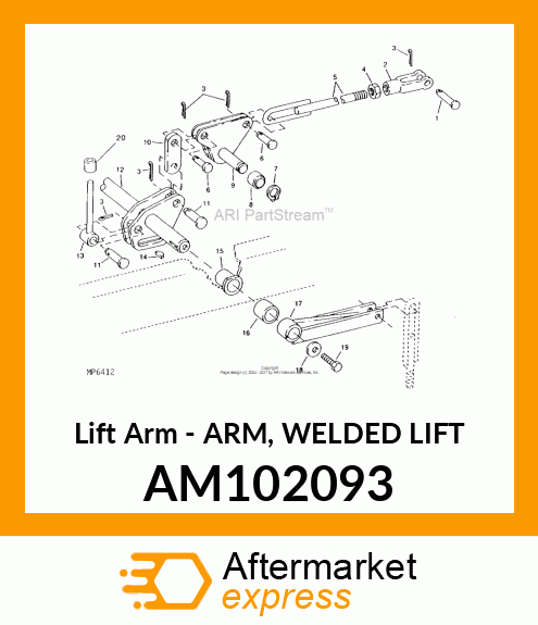 Lift Arm AM102093