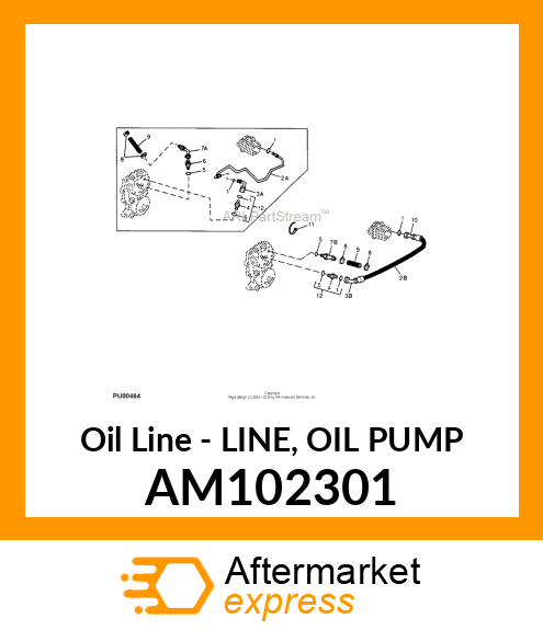 Oil Line - LINE, OIL PUMP AM102301