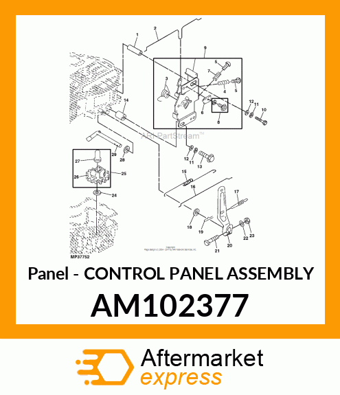 Panel - CONTROL PANEL ASSEMBLY AM102377