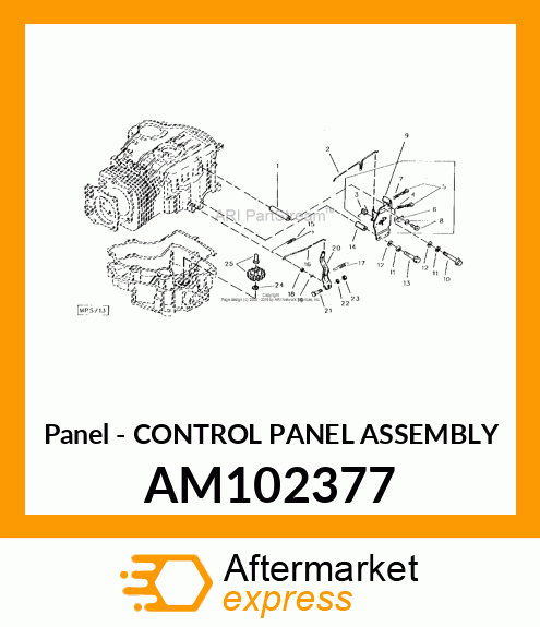 Panel - CONTROL PANEL ASSEMBLY AM102377