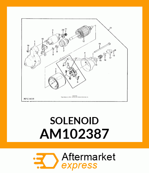 Solenoid - SWITCH ASSEMBLY AM102387