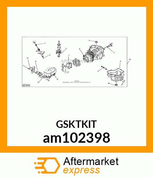 KIT, ENGINE GASKET am102398