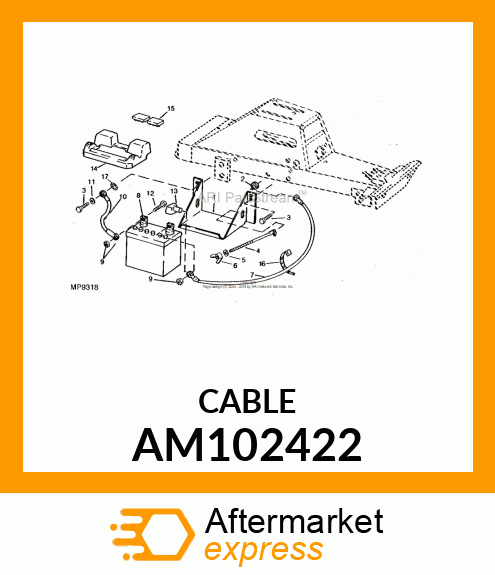 Battery Cable AM102422