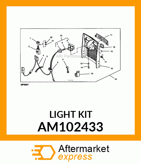 GRILL/LIGHTKIT AM102433