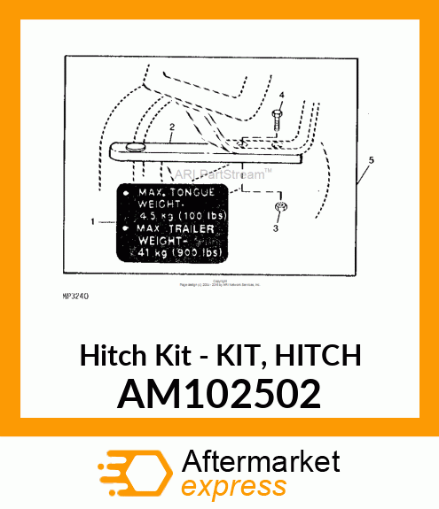 Hitch Kit - KIT, HITCH AM102502