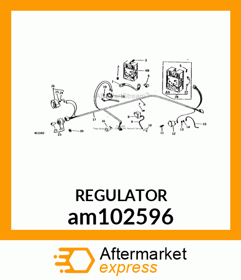 KIT, REGULATOR 10AMP RECT. W/CONN. am102596