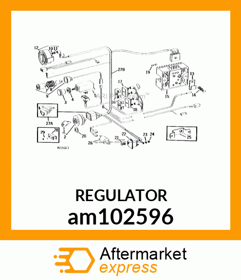 KIT, REGULATOR 10AMP RECT. W/CONN. am102596