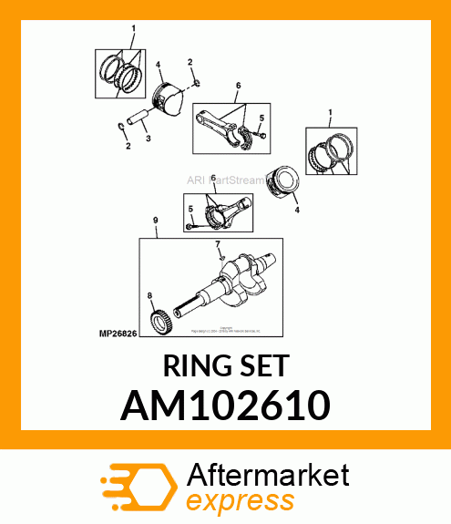 PISTON RING SET STD. AM102610