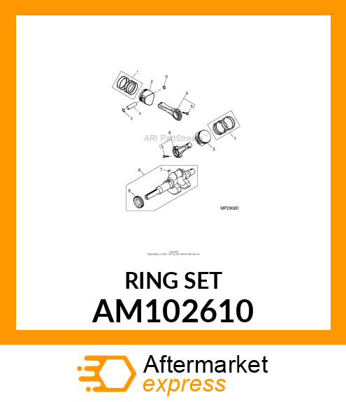 PISTON RING SET STD. AM102610