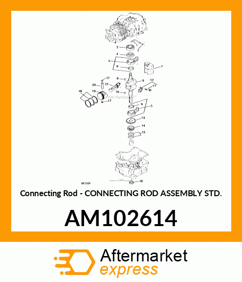 Connecting Rod - CONNECTING ROD ASSEMBLY STD. AM102614