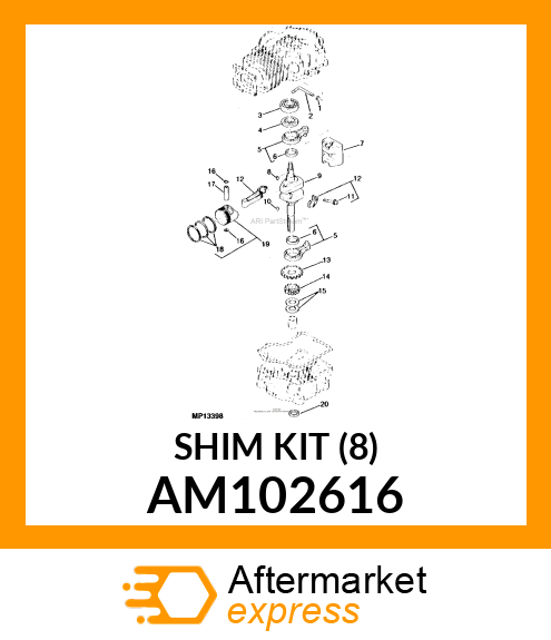 SHIM KIT (8) AM102616