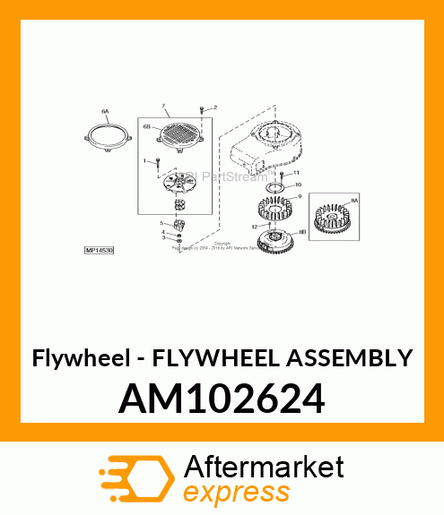 Flywheel - FLYWHEEL ASSEMBLY AM102624