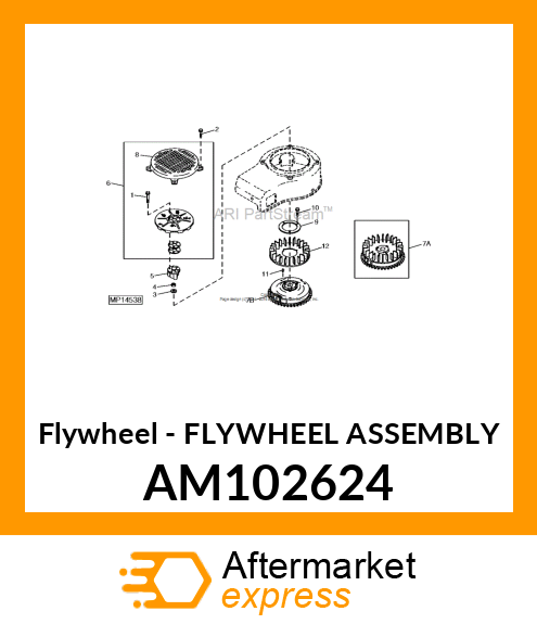 Flywheel - FLYWHEEL ASSEMBLY AM102624