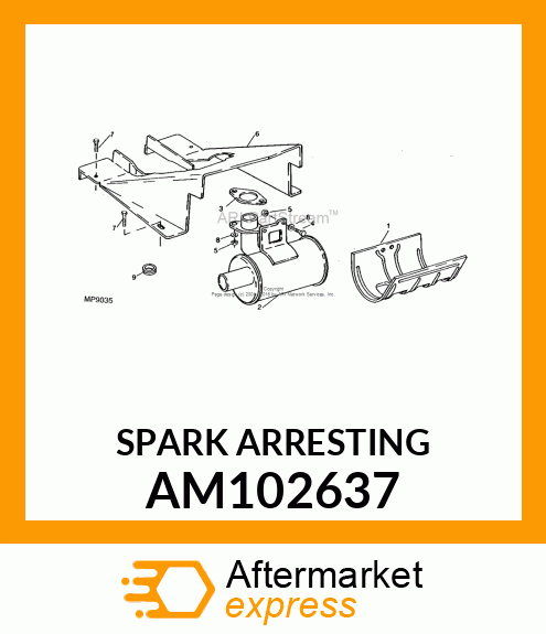 Kit Spark Arrest Muffler AM102637