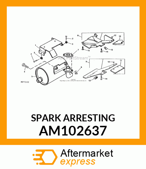 Kit Spark Arrest Muffler AM102637