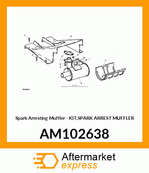 Kit Spark Arrest Muffler AM102638