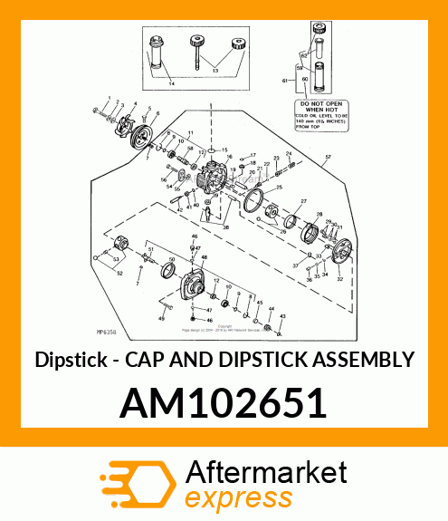 Dipstick - CAP AND DIPSTICK ASSEMBLY AM102651