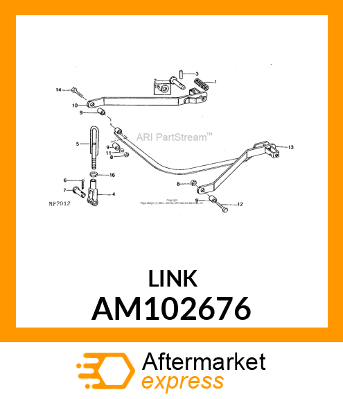 LINK, LINK, WELDED MOWER LIFT AM102676