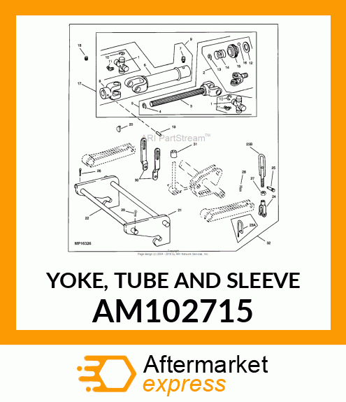YOKE, TUBE AND SLEEVE AM102715