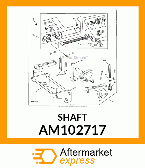 Universal Driveshaft AM102717