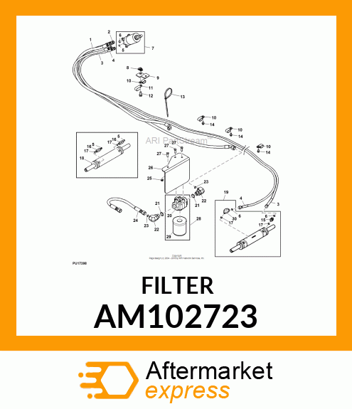 OIL FILTER, FILTER, OIL AM102723