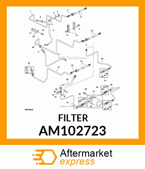 OIL FILTER, FILTER, OIL AM102723